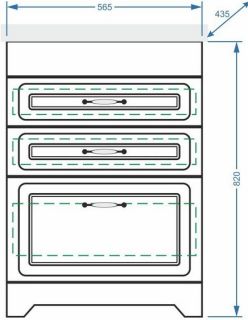 Тумба под раковину Stella Polar Кармела 60см ольха белая SP-00000177